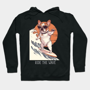 Dog Surfing 7701 Hoodie